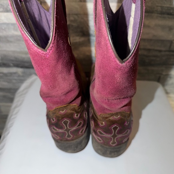 Ariat Kids Boots in Pink and Brown - Picture 4 of 6